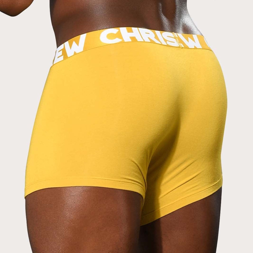 Andrew Christian Bamboo Boxer - Stylische Boxershorts mit Almost Naked® Pouch, gelb, back 53890848915782, 53890848948550, 53890848981318, 53890849014086