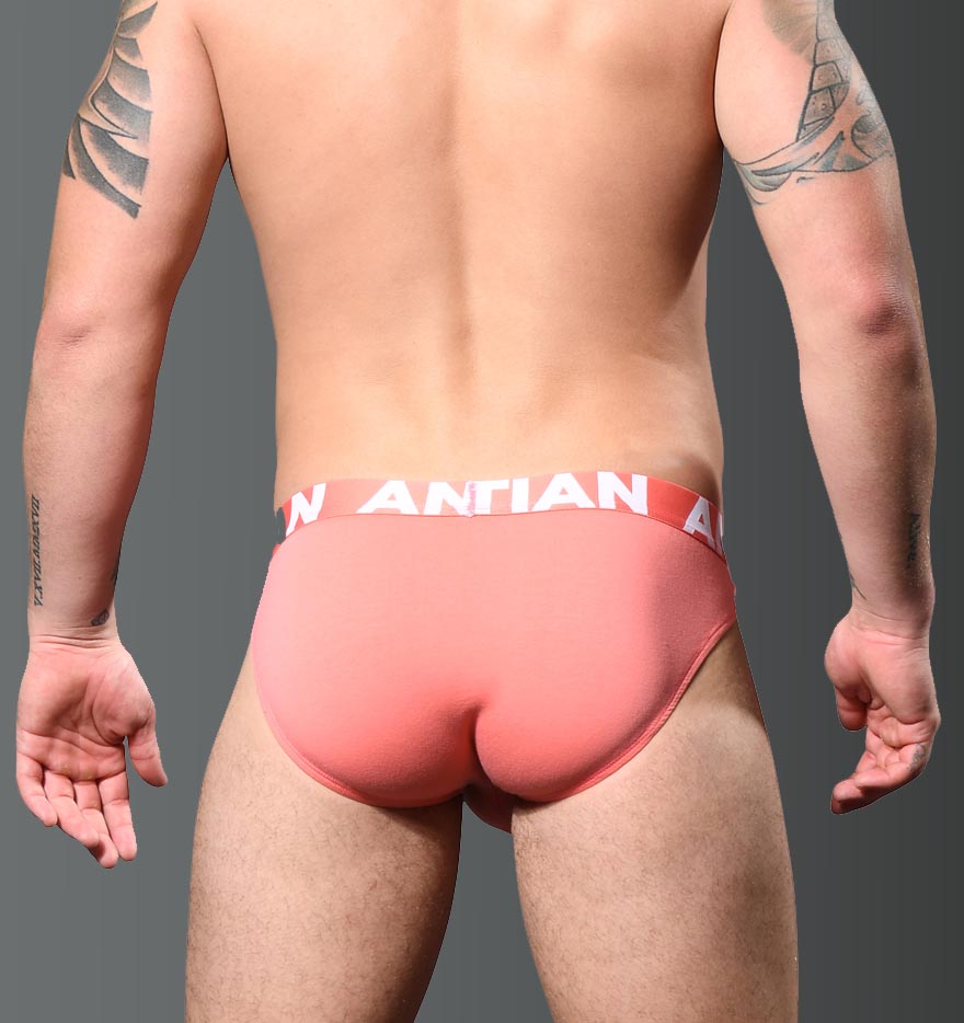 Andrew Christian Bamboo Brief w/Almost Naked 93192 peach, back