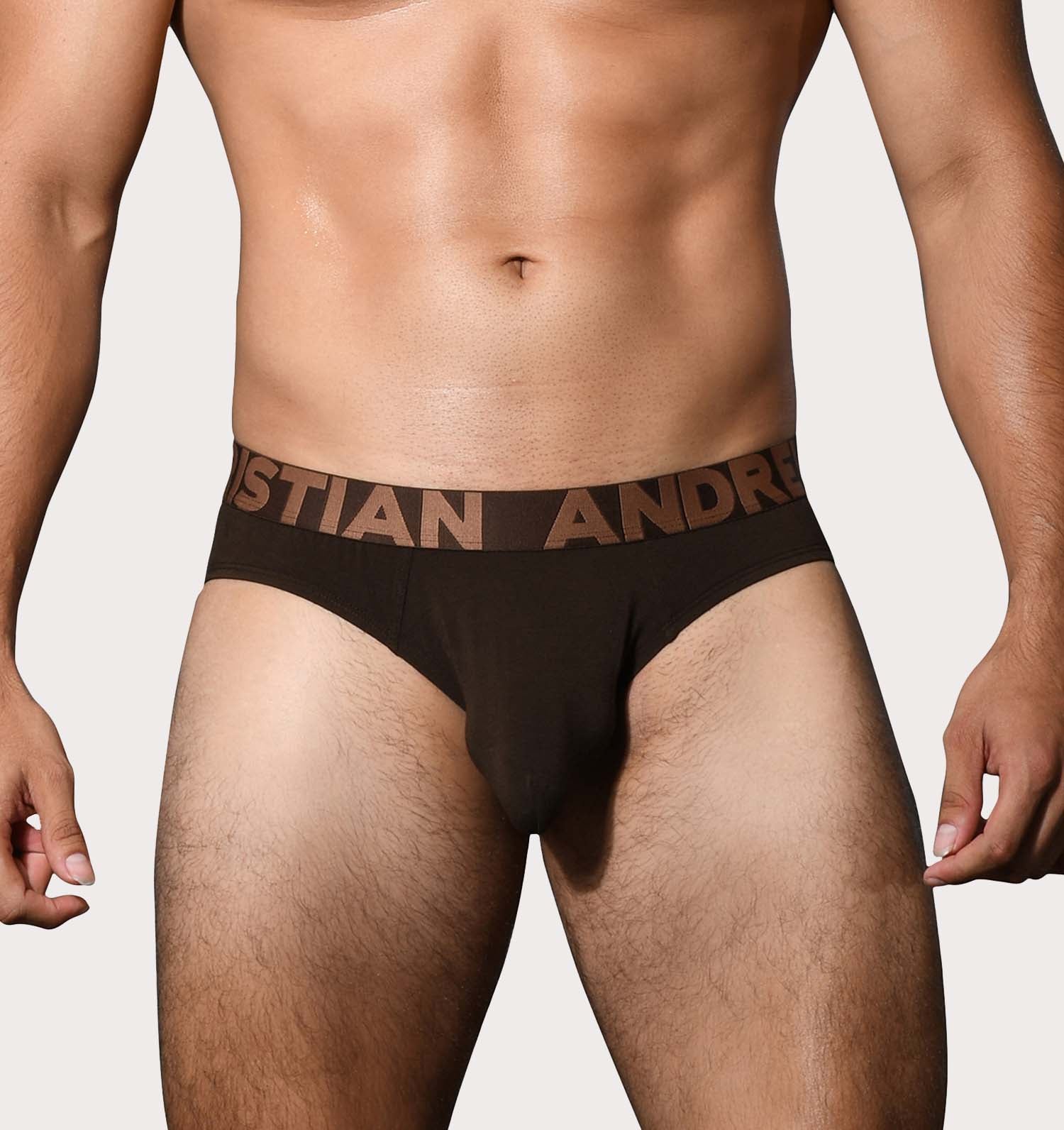 Andrew Christian Slip ' Almost Naked Bamboo Brief 93475' brown mit großem Pouch, 53893314117958, 53893314150726, 53893314183494, 53893314216262