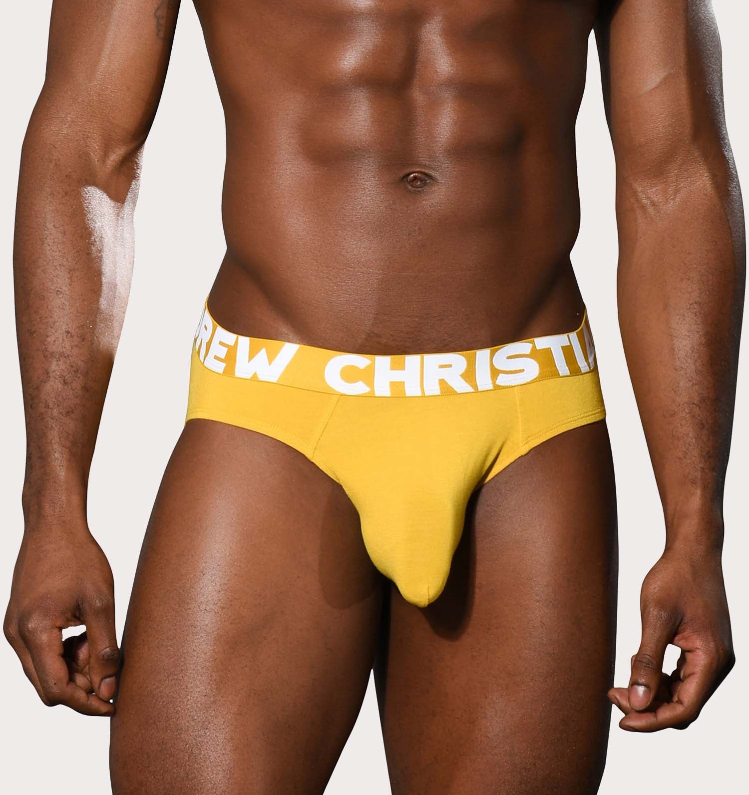 Andrew Christian Slip 'Almost Naked Bamboo Brief' yellow mit großem Pouch, 53893300781382, 53893300814150, 53893300846918, 53893300879686