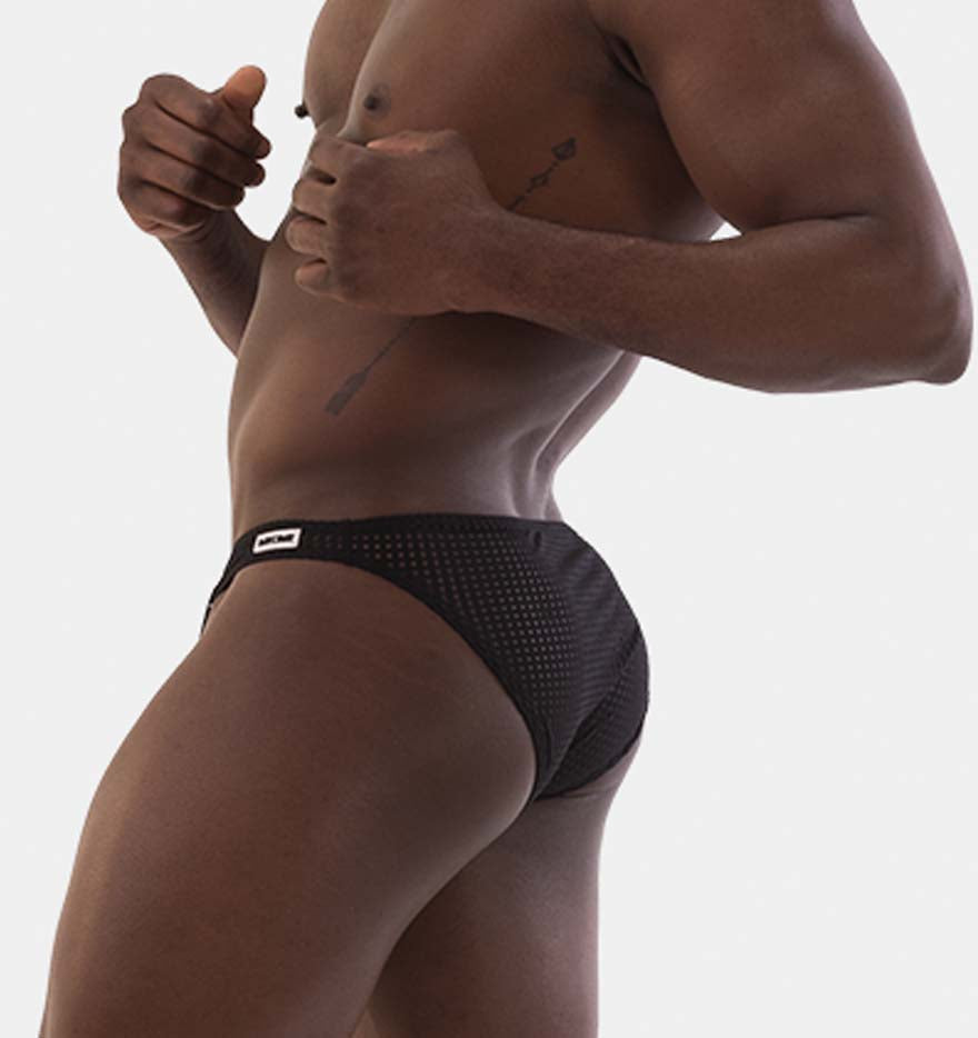 Barcode Berlin Mesh Brief Reigi black, side