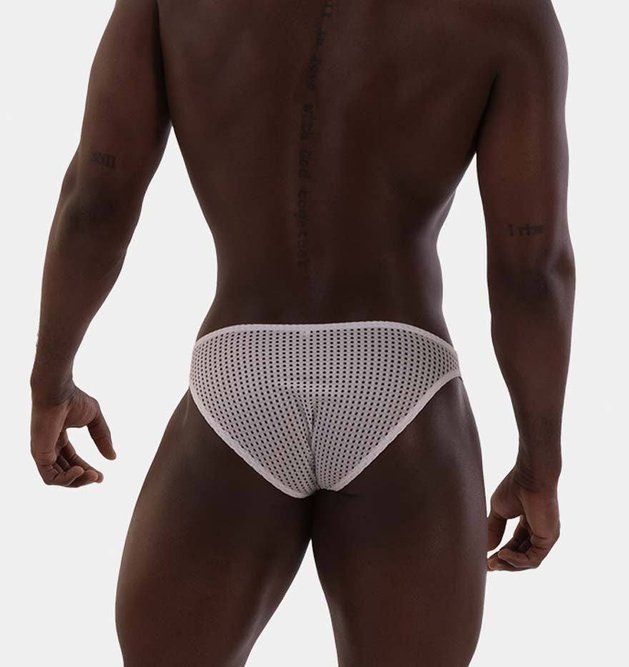 Barcode Berlin Mesh Brief Reigi white, back