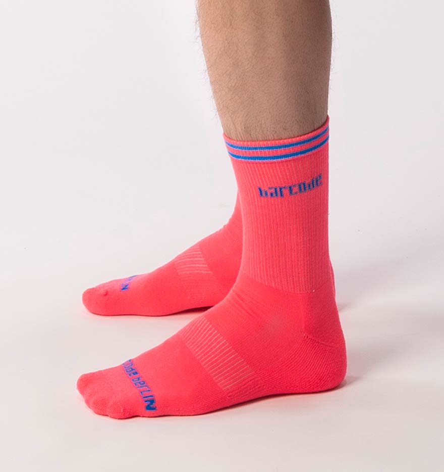 Barcode Berlin Festival Socks neon pink