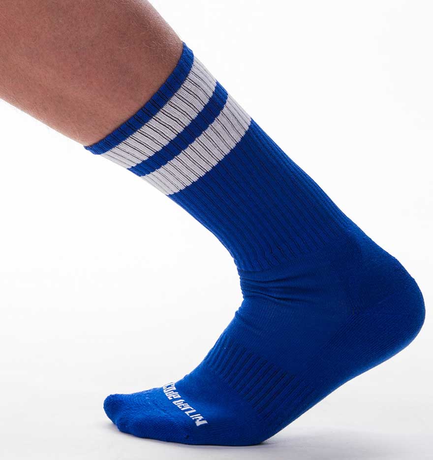 Barcode Berlin Gym Sock blue white