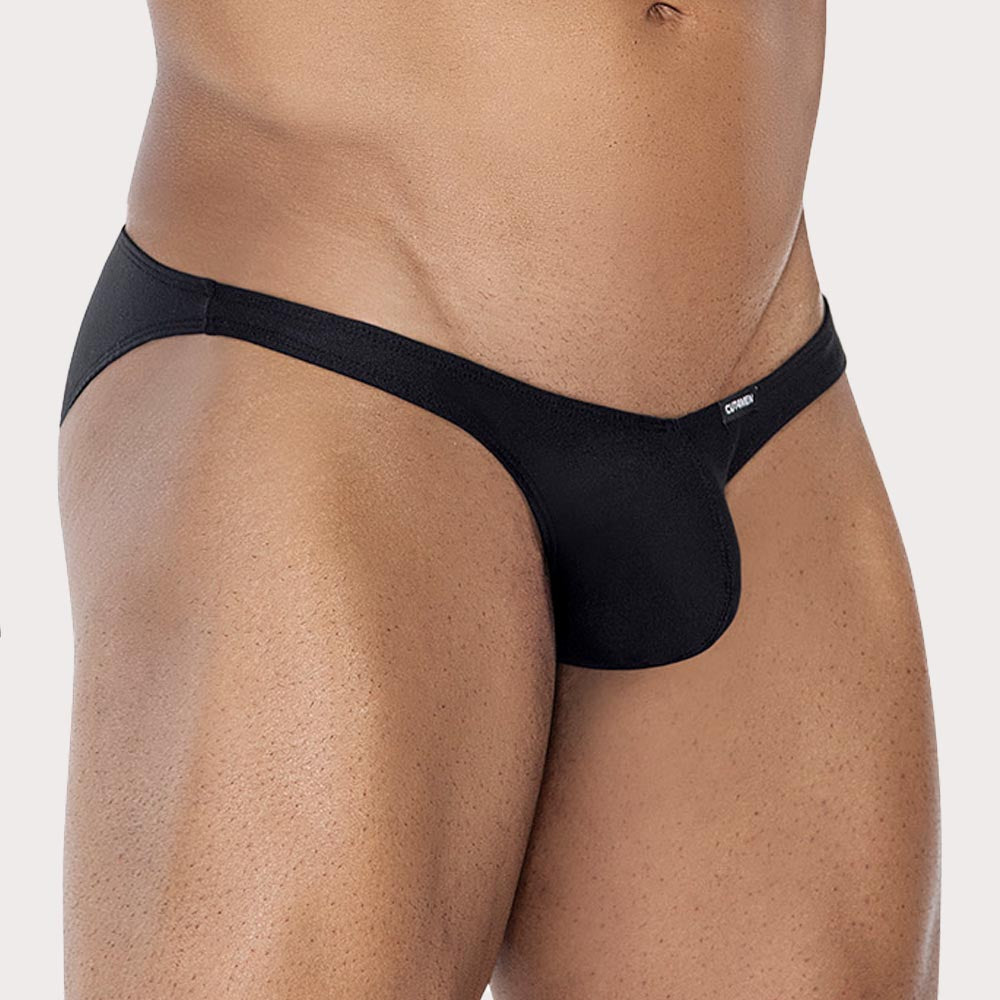 Cut4Men Low-Rise Bulge Brief - Ultraknapper Mini Slip für Herren aus weicher Mikrofaser in schwarz