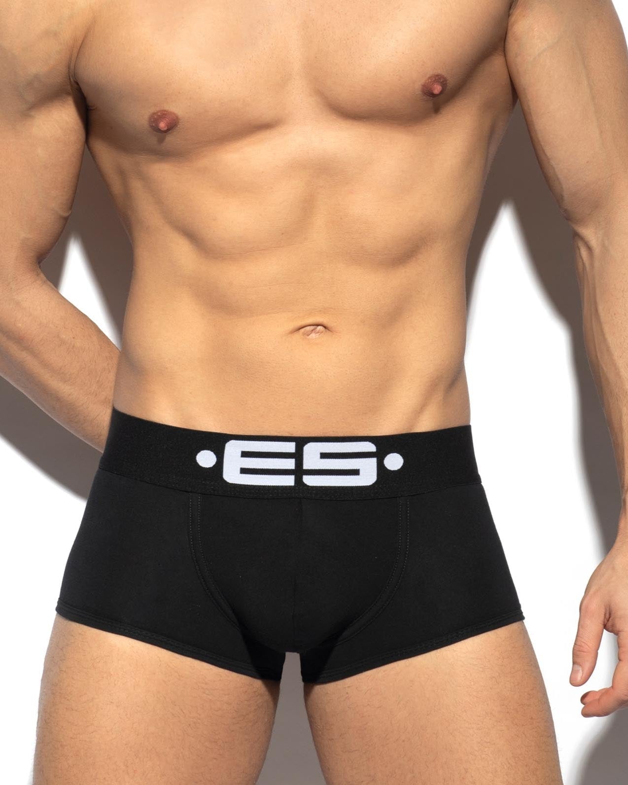 ES Collection Back Up Wondertrunk - Boxershorts mit Push-Up Einlage für den Po, schwarz, front