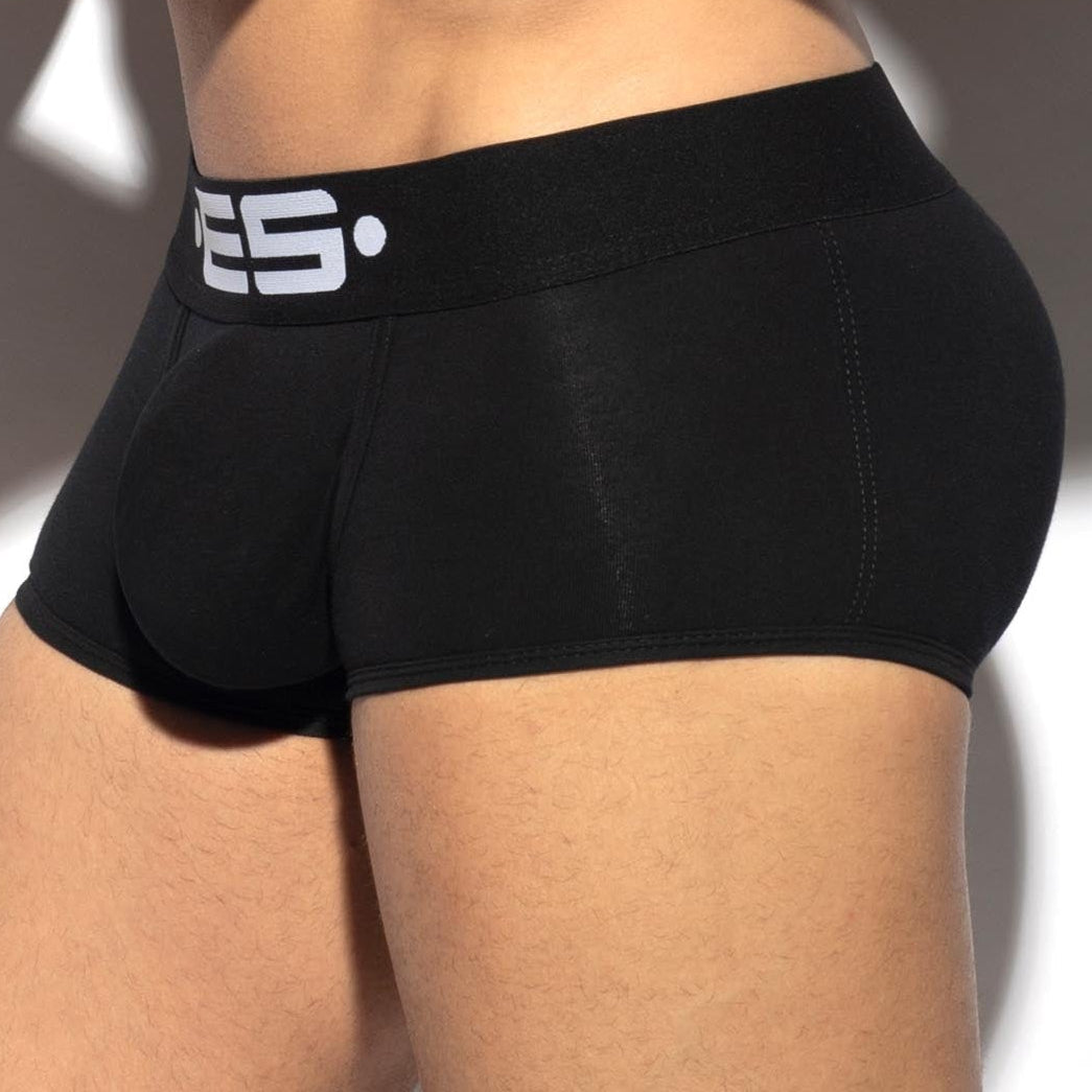 ES Collection Back Up Wondertrunk - Boxershorts mit Push-Up Einlage für den Po, schwarz, side