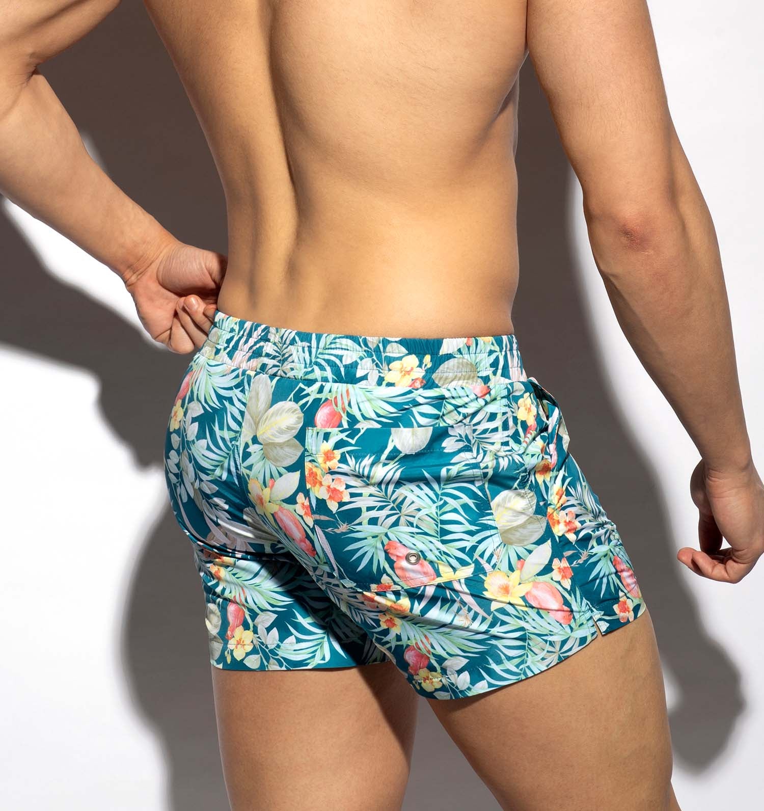 ES Collection Hawaiian Swim Shorts, back