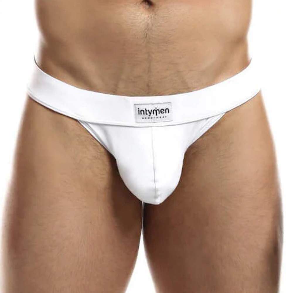 Intymen Sensual Thong- Low-Rise Herren String aus Mikrofaser in weiß