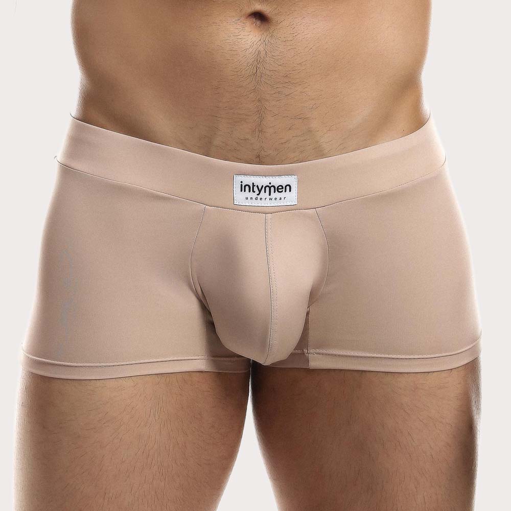 Intymen Second Skin Trunk - Körperbetonte Boxershorts aus Mikrofaser mit großzügigem Pouch in beige