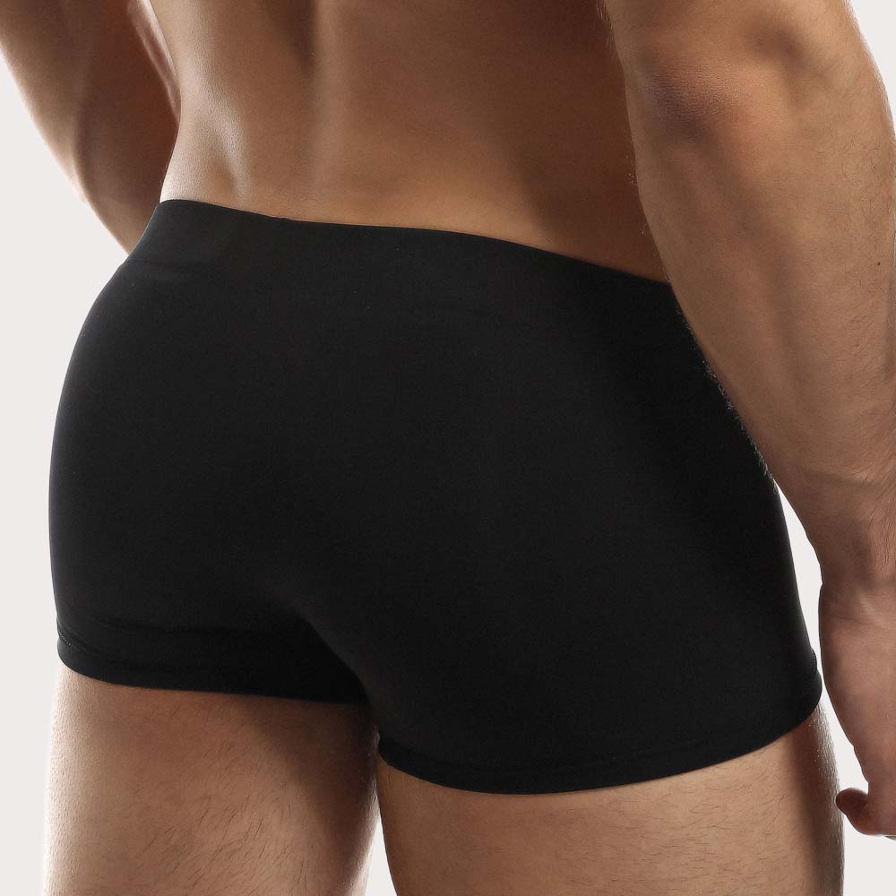 Intymen Second Skin Trunk - Körperbetonte Boxershorts aus Mikrofaser mit großzügigem Pouch in schwarz, back