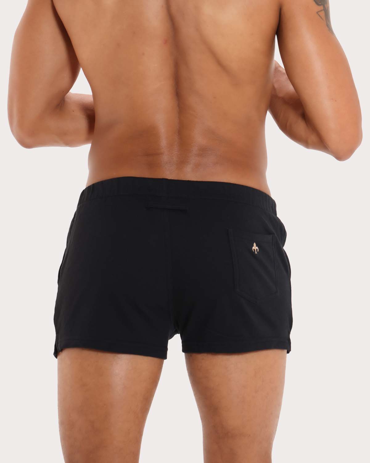 Marcuse Physical Shorts - Kurze Sporthose für Männer im Slim-fit Design in schwarz, back