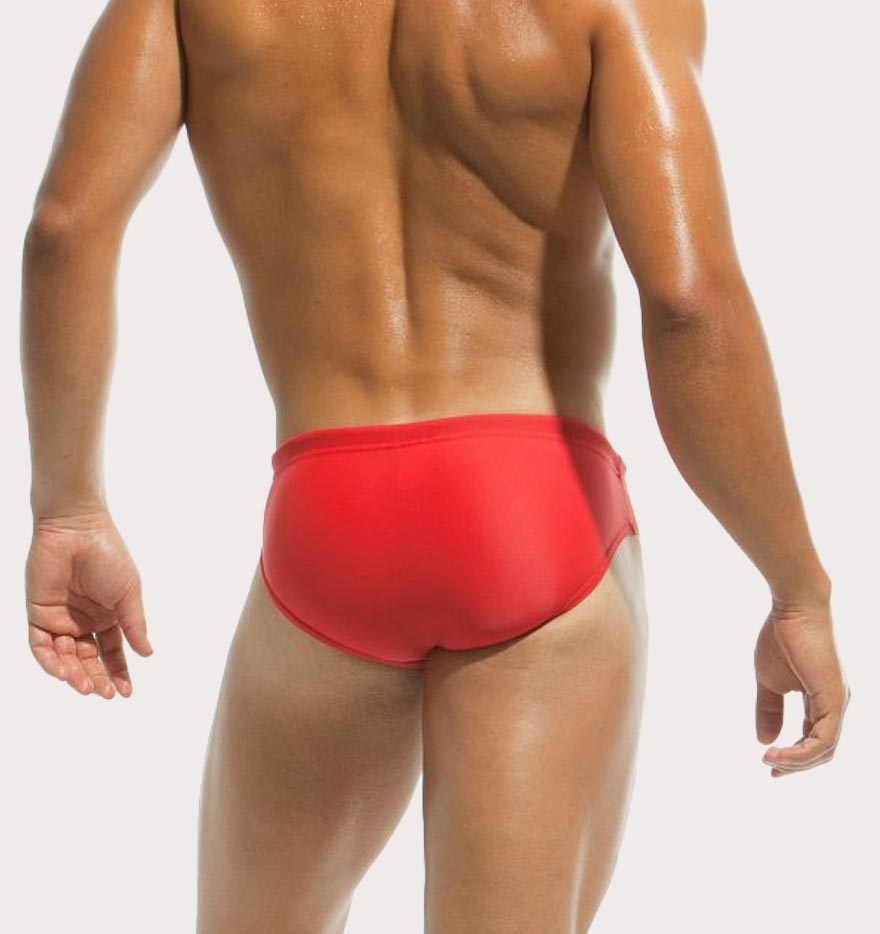 Modus Vivendi Herren Badeslip 'Classic Swim Brief' red, back, 54158166327622, 54158166360390, 54158166393158, 54158166425926