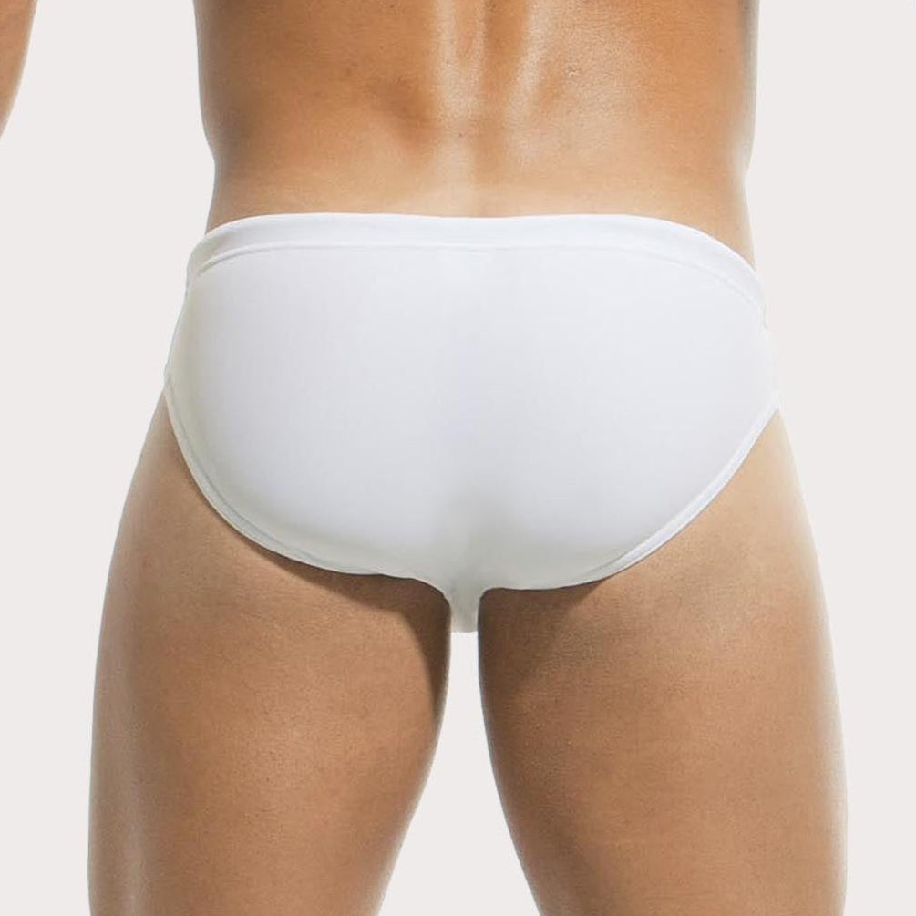 Modus Vivendi Herren Badeslip 'Classic Swim Brief' white, back, 54154337517894, 54154337550662, 54154337583430, 54154337616198