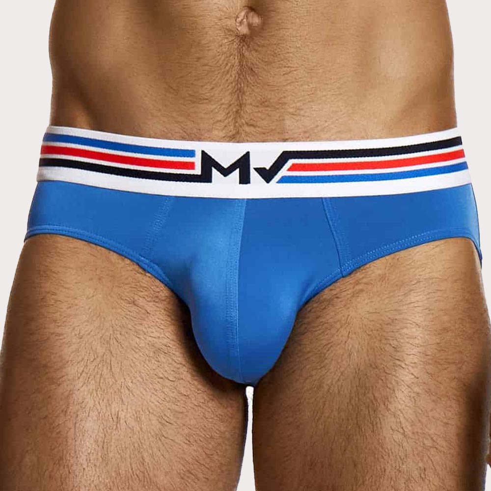 Modus Vivendi Dry Tech Brief - sportlicher Männer Slip aus lightweight Mikrofaser mit softem Tragekomfort in blau