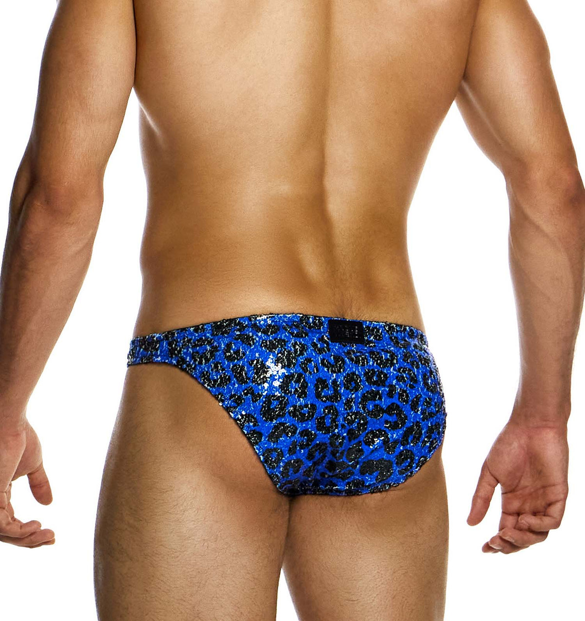 Modus Vivendi Leopard Sequin Low Cut Brief blue back