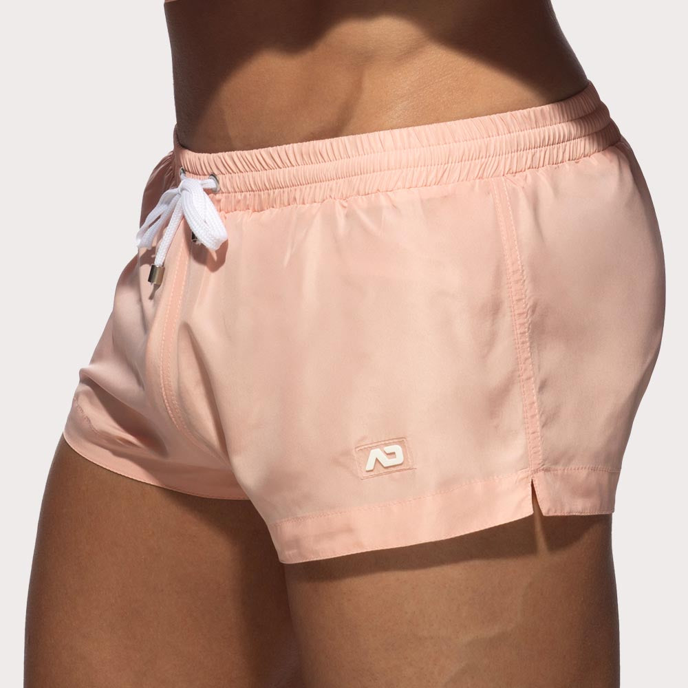Addicted Basic Swim Short - knappe Slim-Fit Badeshorts für Männer in Baby Pink