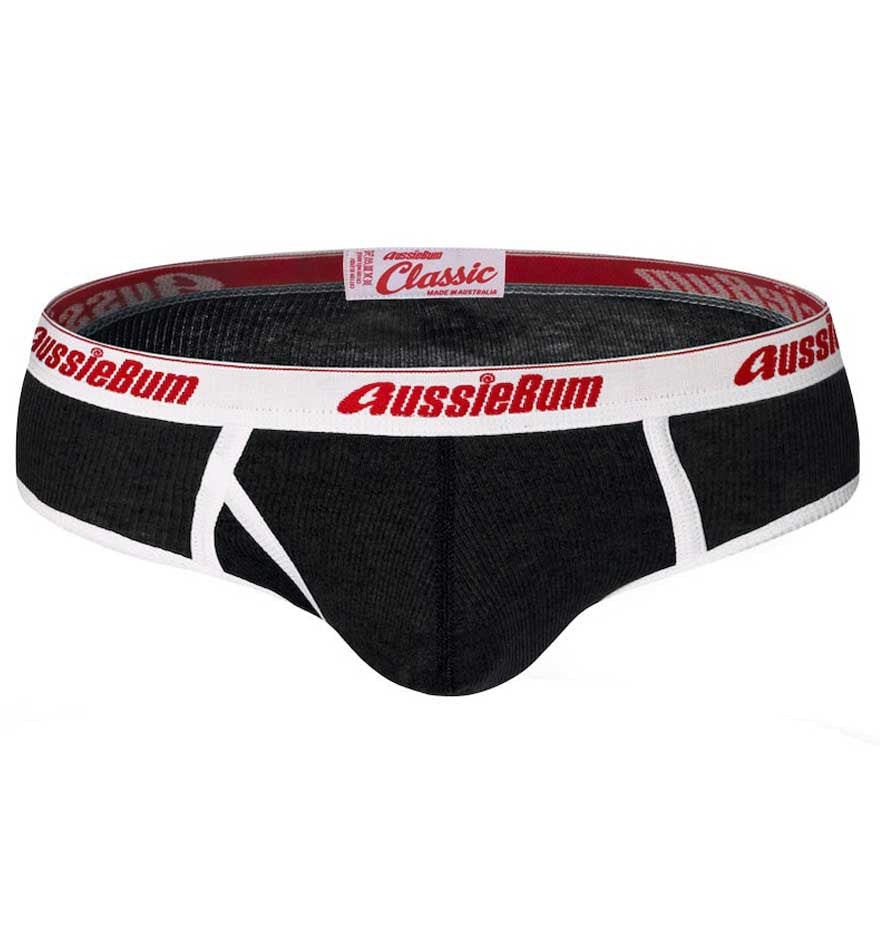 aussieBum Herren Slip 'Classic Brief' black, detail