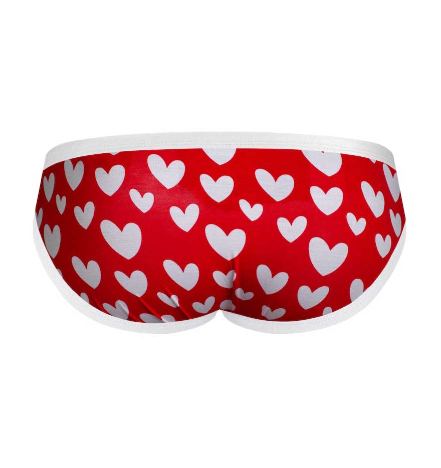 aussieBum Mini-Slip 'Teeball Brief' Heart, back