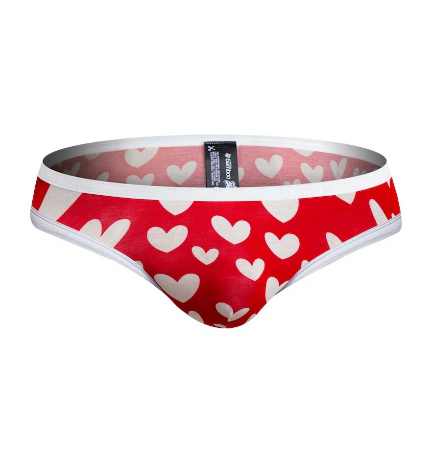 aussieBum Mini-Slip 'Teeball Brief' Heart, detail