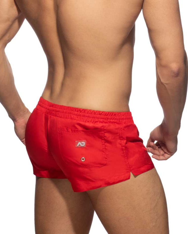Sehr Knappe Badeshorts von Addicted Swimwear 'Basic Mini Short' red, back, 46511228977478, 46511229010246, 46511229043014, 46511229075782