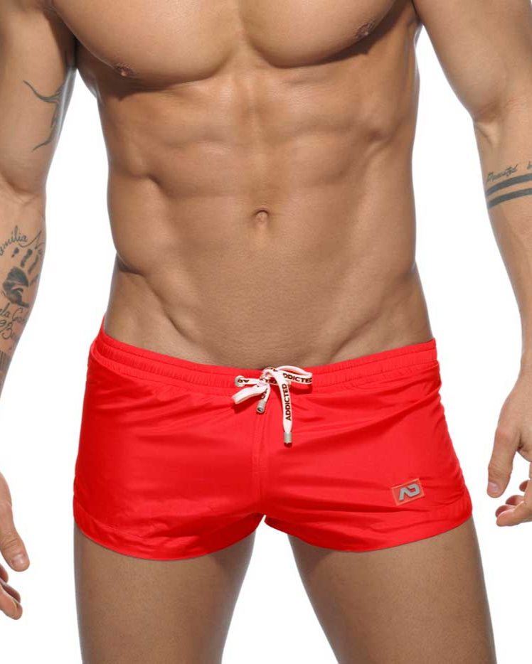 Sehr Knappe Badeshorts von Addicted Swimwear 'Basic Mini Short' red, front, 46511228977478, 46511229010246, 46511229043014, 46511229075782
