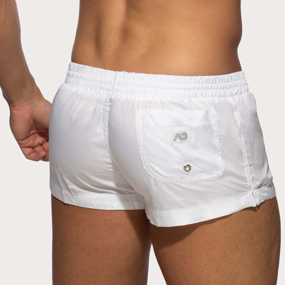 Sehr Knappe Badeshorts von Addicted Swimwear 'Basic Mini Short' white, back, 46511228485958, 46511228518726, 46511228551494, 46511228584262