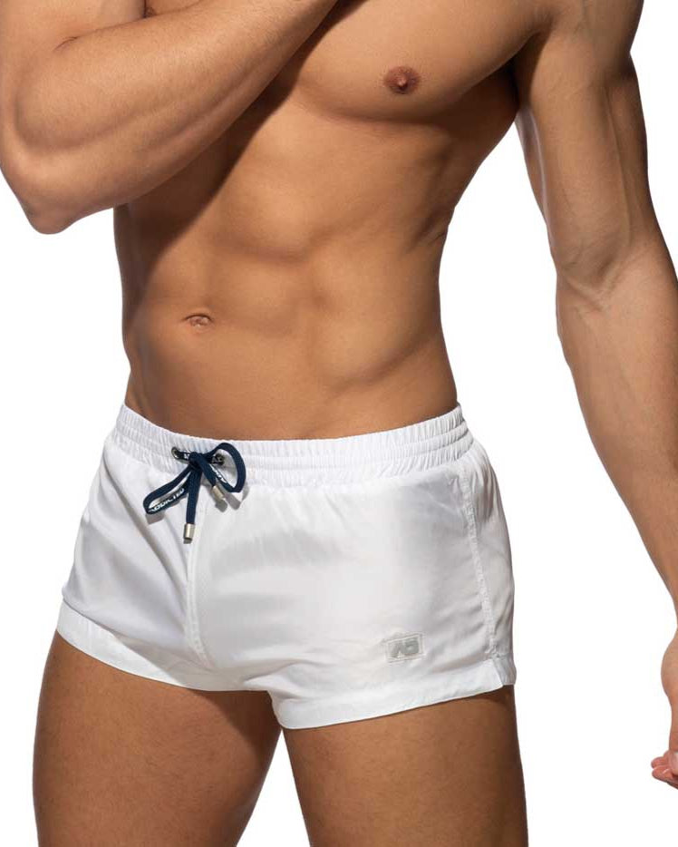 Sehr Knappe Badeshorts von Addicted Swimwear 'Basic Mini Short' white, side, 46511228485958, 46511228518726, 46511228551494, 46511228584262