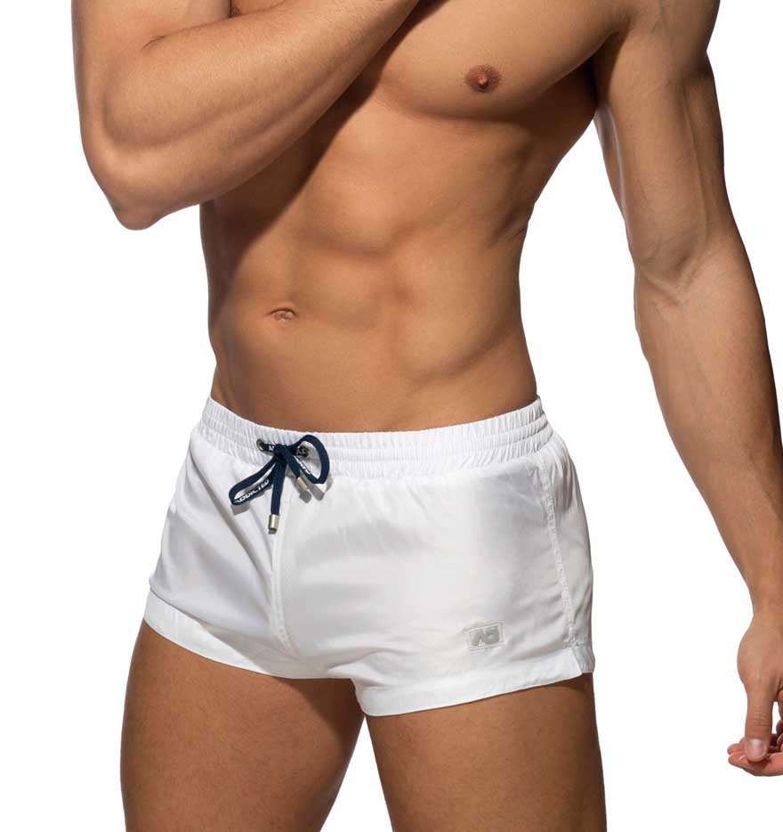 Sehr Knappe Badeshorts von Addicted Swimwear 'Basic Mini Short' white, side, 46511228485958, 46511228518726, 46511228551494, 46511228584262