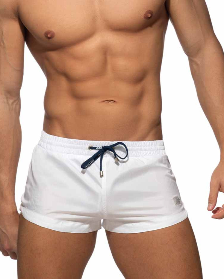 Sehr Knappe Badeshorts von Addicted Swimwear 'Basic Mini Short' white, 46511228485958, 46511228518726, 46511228551494, 46511228584262
