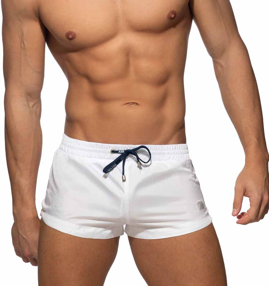 Sehr Knappe Badeshorts von Addicted Swimwear 'Basic Mini Short' white, 46511228485958, 46511228518726, 46511228551494, 46511228584262