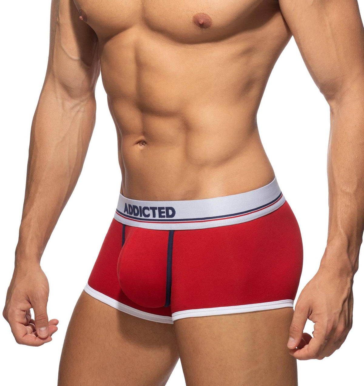 Rote Boxershorts 'Cotton Trunk' von Addicted Underwear, Seitenansicht