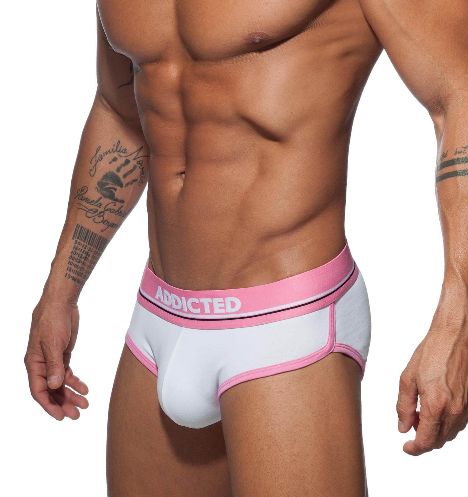 Weißer Herren Slip 'CURVE BRIEF' aus der Addicted Underwear Kollektion