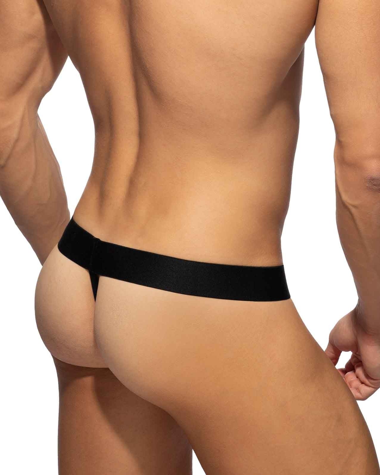 Addicted Leopard Fresh Thong - Herren String mit sexy Leopardenmuster, Rückseite