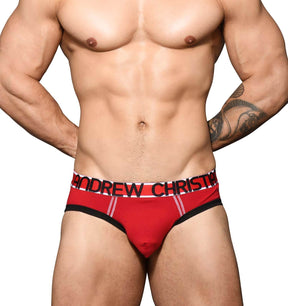 roter Herren Slip von Andrew Christian Underwear mit Almost Naked