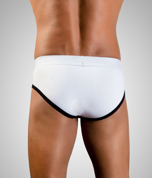 Wildmilk Herren Slip CUTEY BRIEF weiß - back