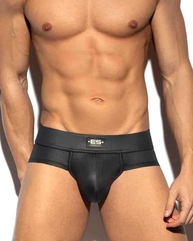 ES Collection Fetish Brief - erotischer Männer Slip aus glänzendem Material, front