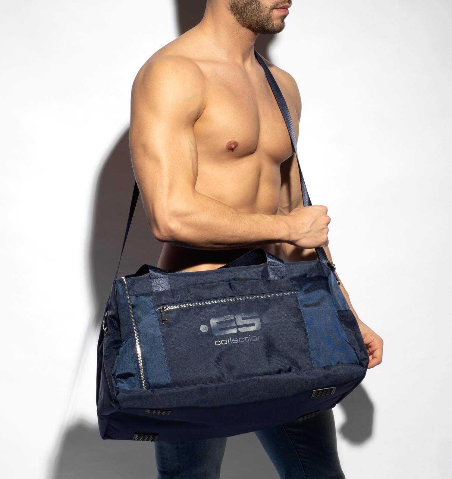 navy-blaue Tasche 'OVERNIGHT BAG' von ES Collection Barcelona, Lifestyle