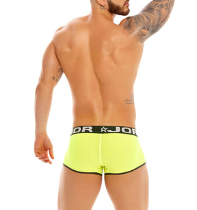 Mesh Boxershorts 'Rocket' in knalligem neongelb von JOR Underwear, Rückansicht