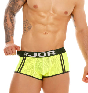 Mesh Boxershorts 'Rocket' in knalligem neongelb von JOR Underwear