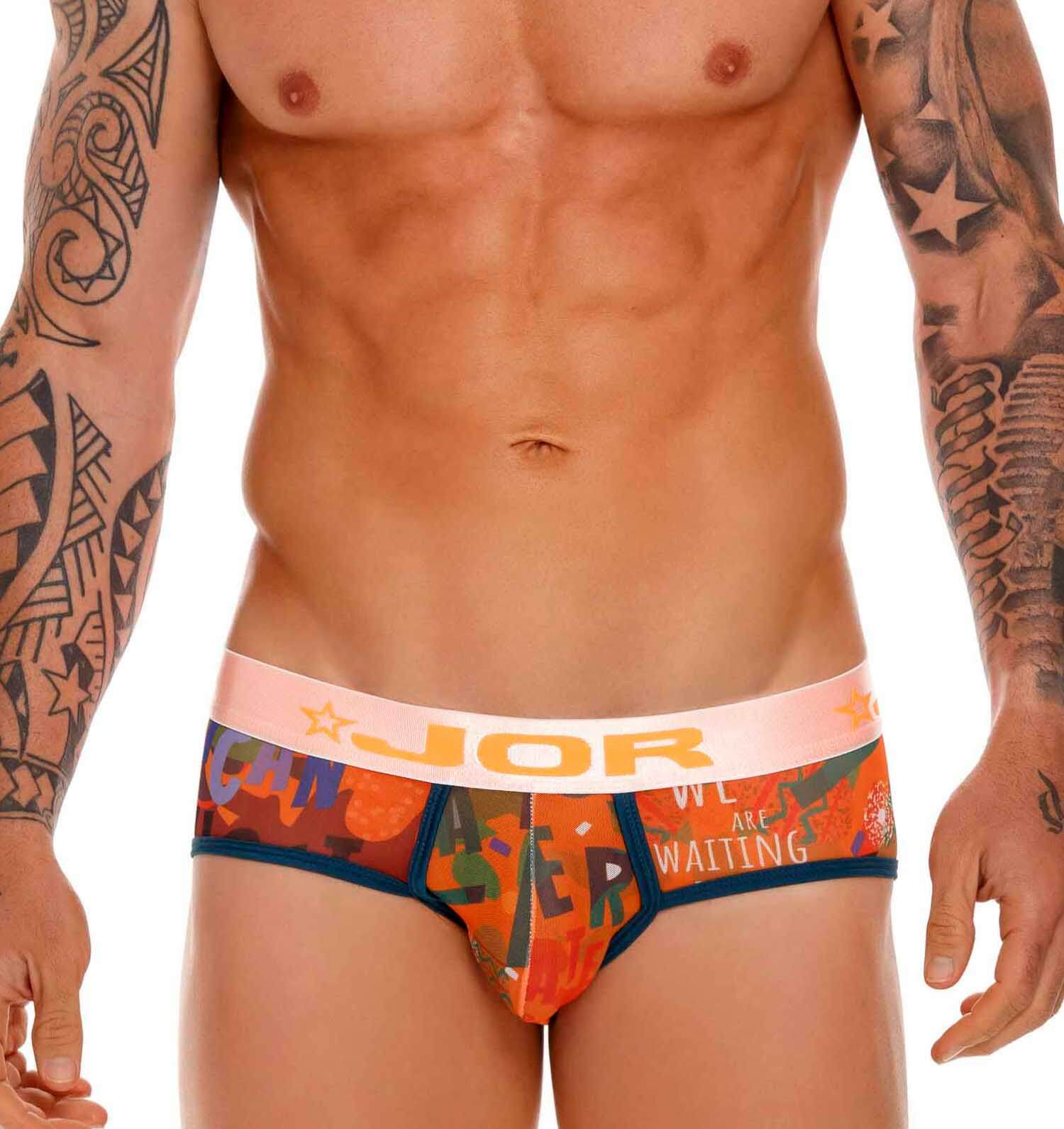 bunter Herren Slip 'DF MESH BRIEF' von JOR Underwear