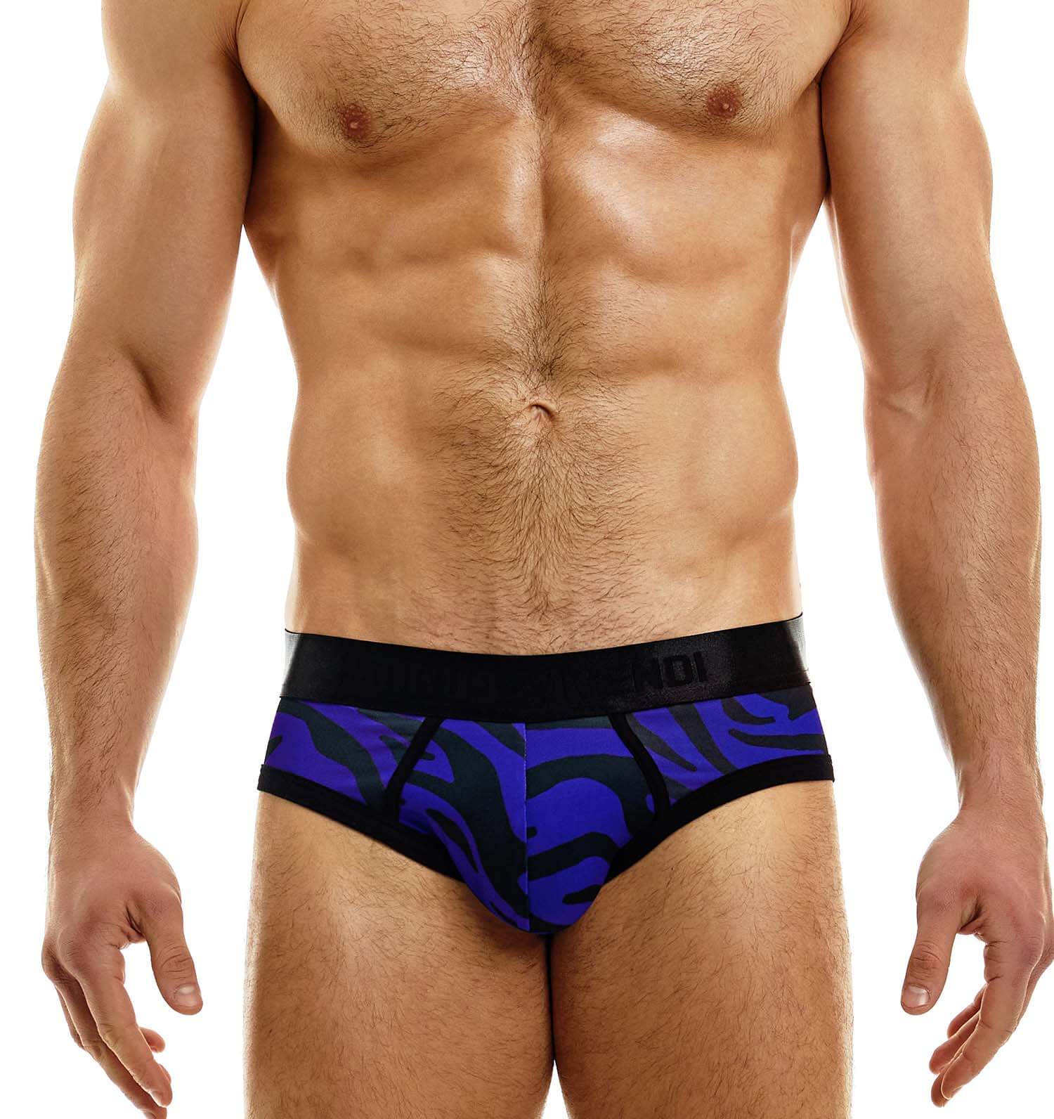 Blauer Herren Slip im Tiger Print von Modus Vivendi Underwear