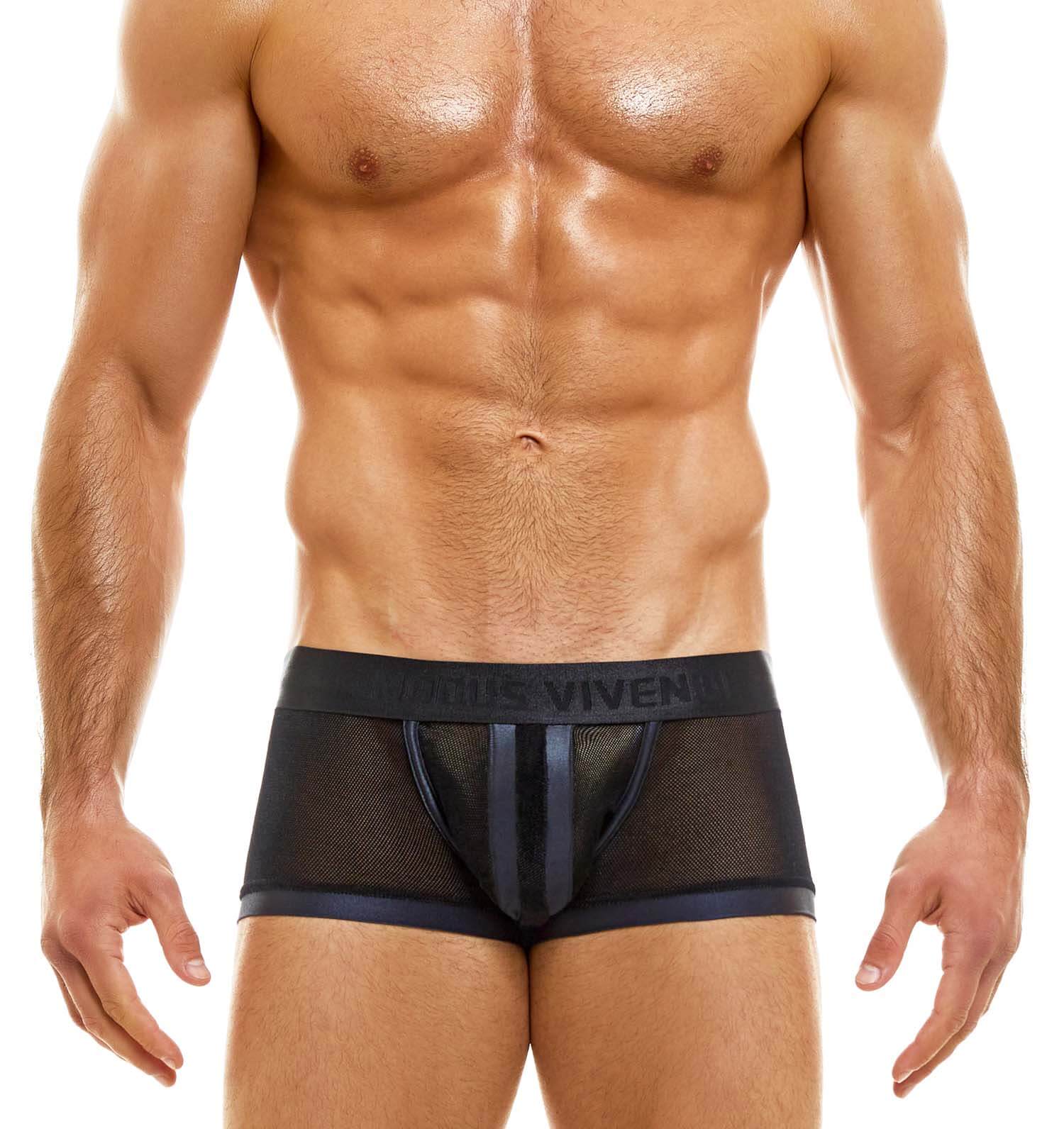 durchsichtige Low-Cut Fetish Boxershorts aus der Modus Vivendi V-Fluid Unterwäsche Kollektion