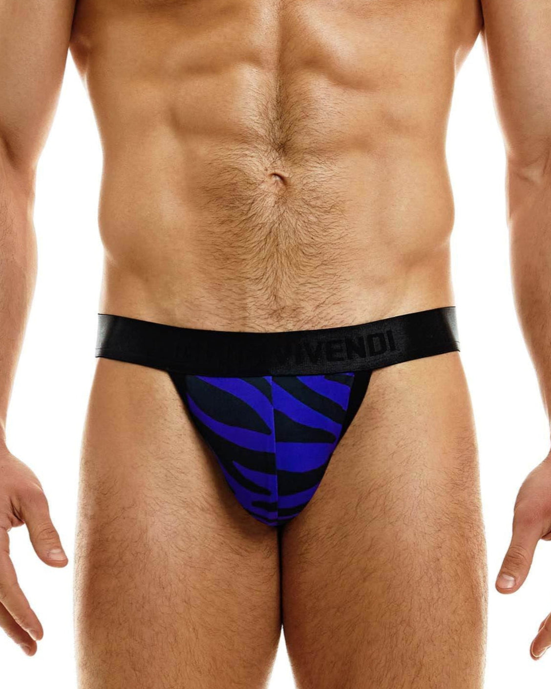 Blauer Herren String im Tiger Print von Modus Vivendi Underwear