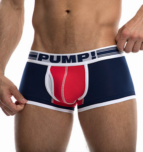 Pump! Sexy Boxershorts 'ACADEMY TOUCHDOWN' in navy/rot