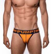 Jock von PUMP! Underwear in orange mit blauen Kontrasten 'Varsity Jockstrap' 