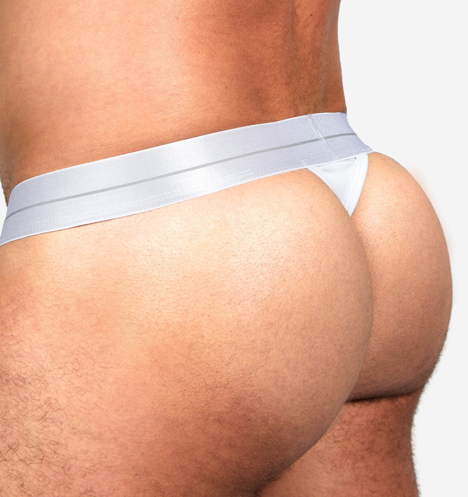 weißer Herren-String im sportlichen Look von TEAMM8 Underwear, Rückansicht