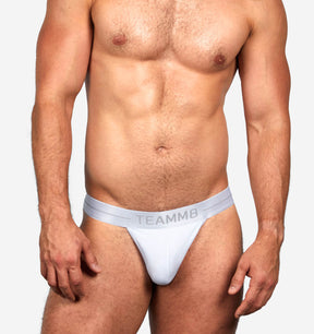 weißer Herren-String im sportlichen Look von TEAMM8 Underwear